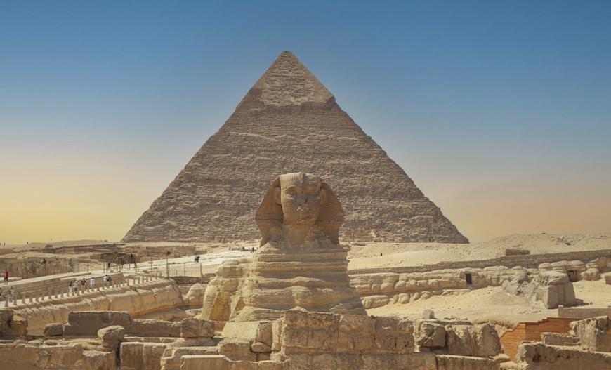 Pirámide de Kefrén y la esfinge